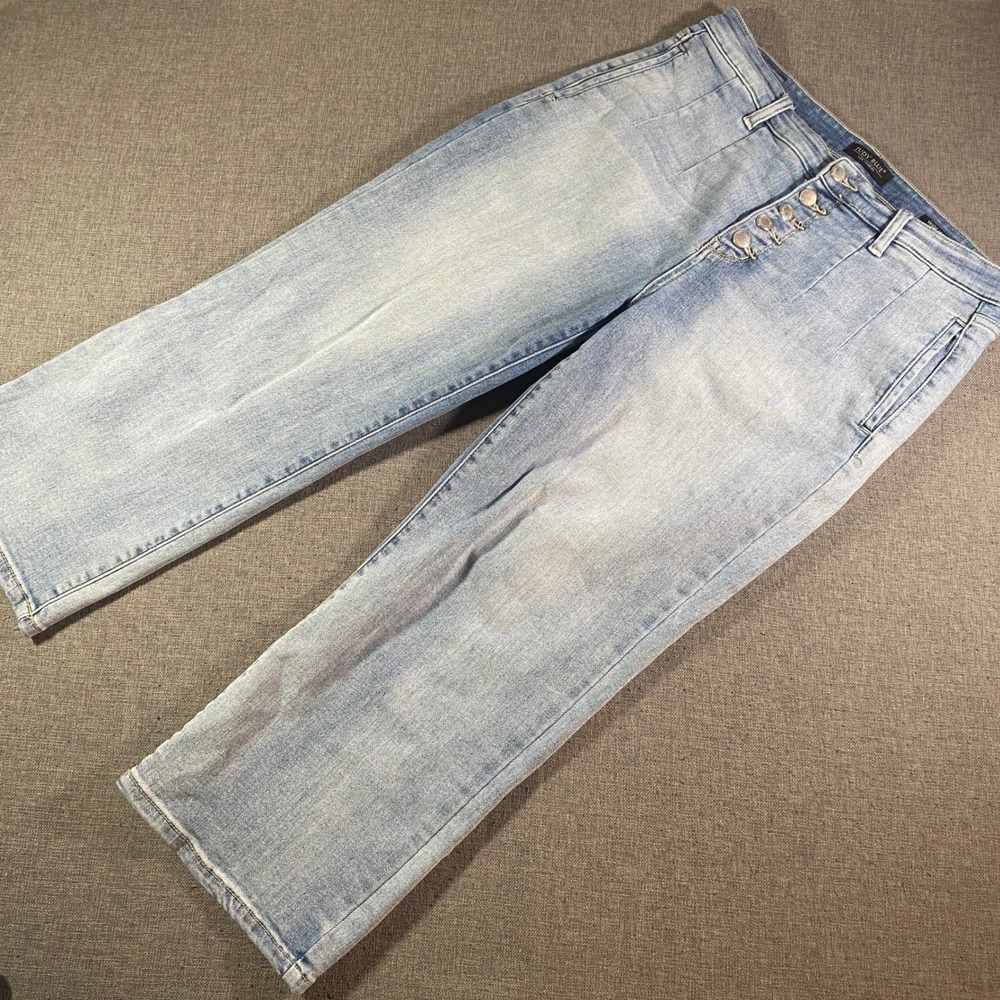 Judy Blue Light Blue Flare & Wide Leg Jeans CROPPED